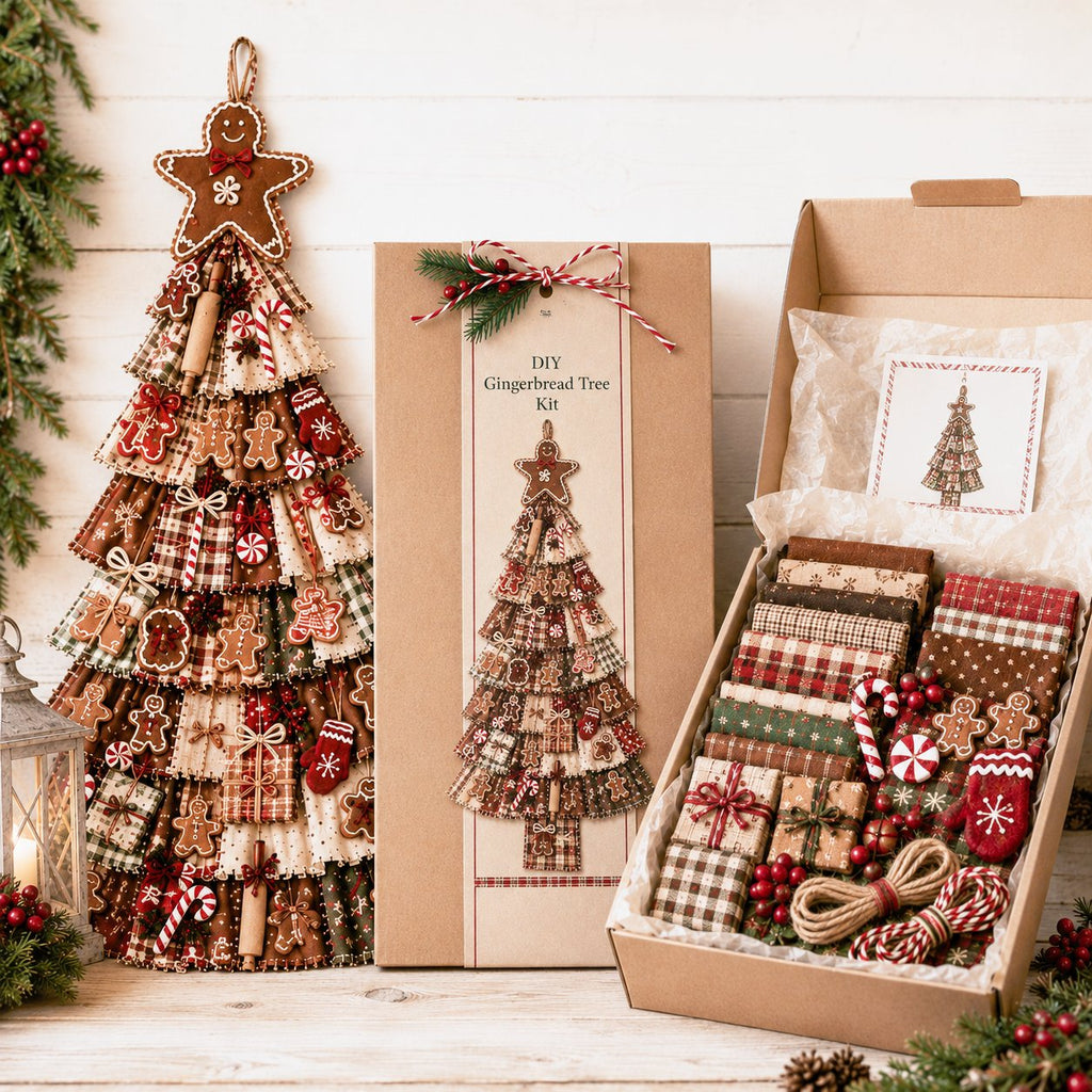 Beginner-Friendly DIY Oversized Patchwork Christmas Tree Door Hanging Kit | Complete Kit with All Tools & Step-by-Step Guide Included