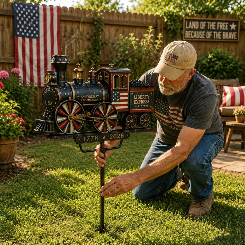 🔥Limited time 55% OFF🔥🚂 “Liberty Express” Train Garden Wind Spinner