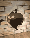 🎃 Flying Pumpkin Bat – Hanging Wooden Halloween