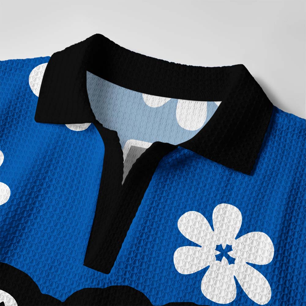 Be Still And Know Christian Athleisure Crochet Polo Shirt