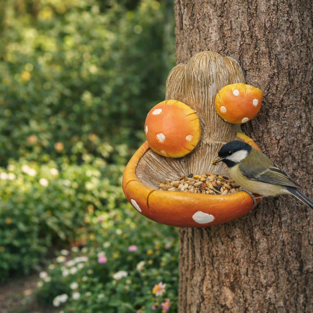 Fun Elf Tree-Faced Bird Feeder