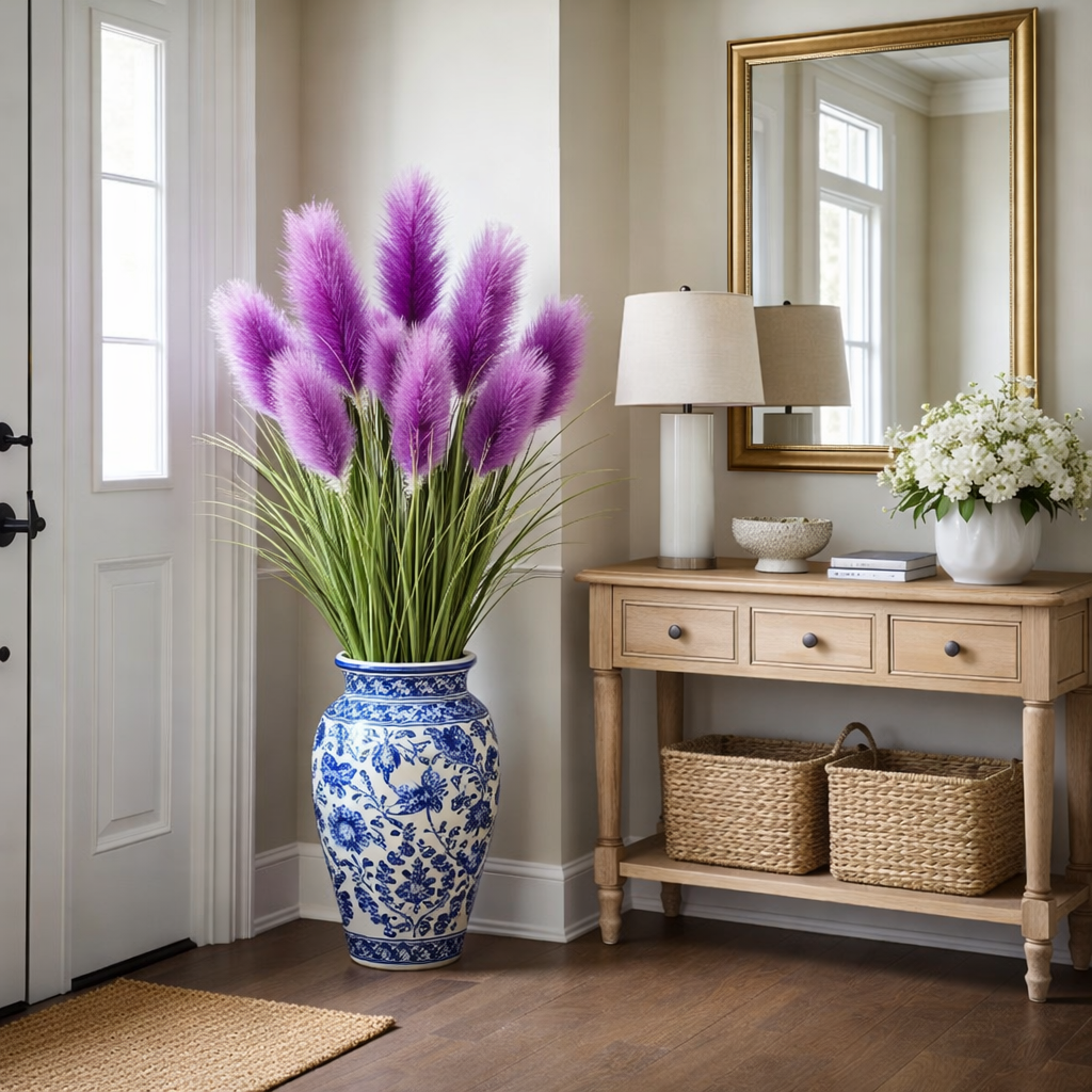 31.5 inches Tall Purple Pampas Grass Arrangement