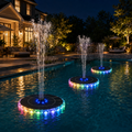 Solar-Powered Floating Fountain Light for Luxury Outdoor Water Features
