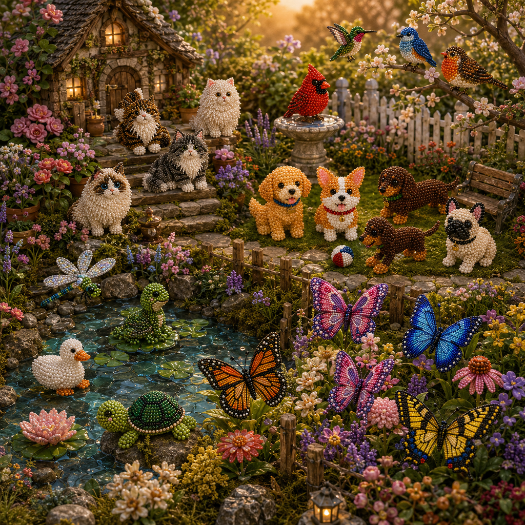 3D Beaded DIY Craft Kits – 24 Unique Themes Collection