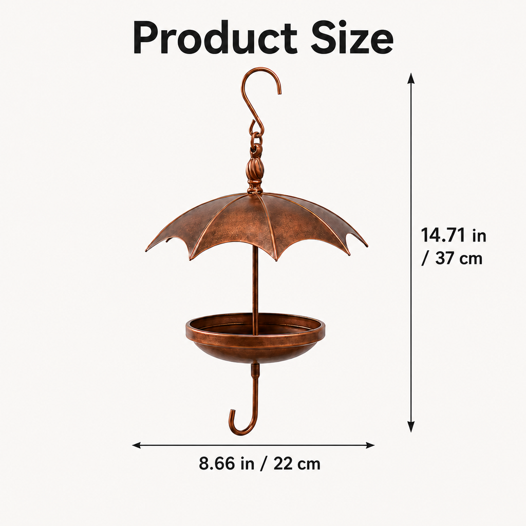 Umbrella-Shaped Hanging Bird Feeder