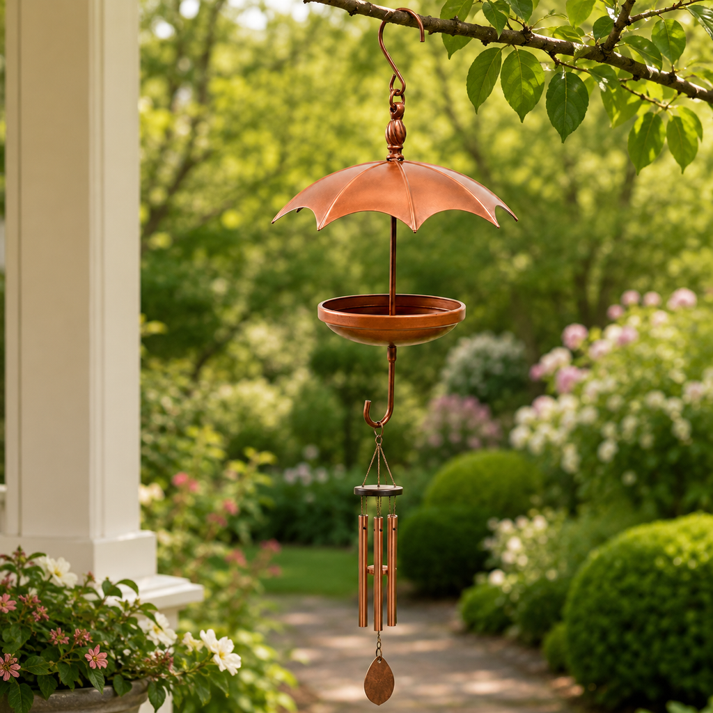 Umbrella-Shaped Hanging Bird Feeder