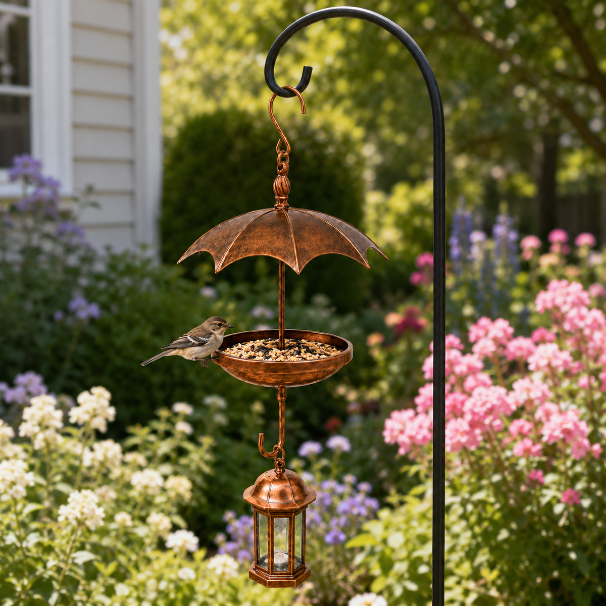 Umbrella-Shaped Hanging Bird Feeder