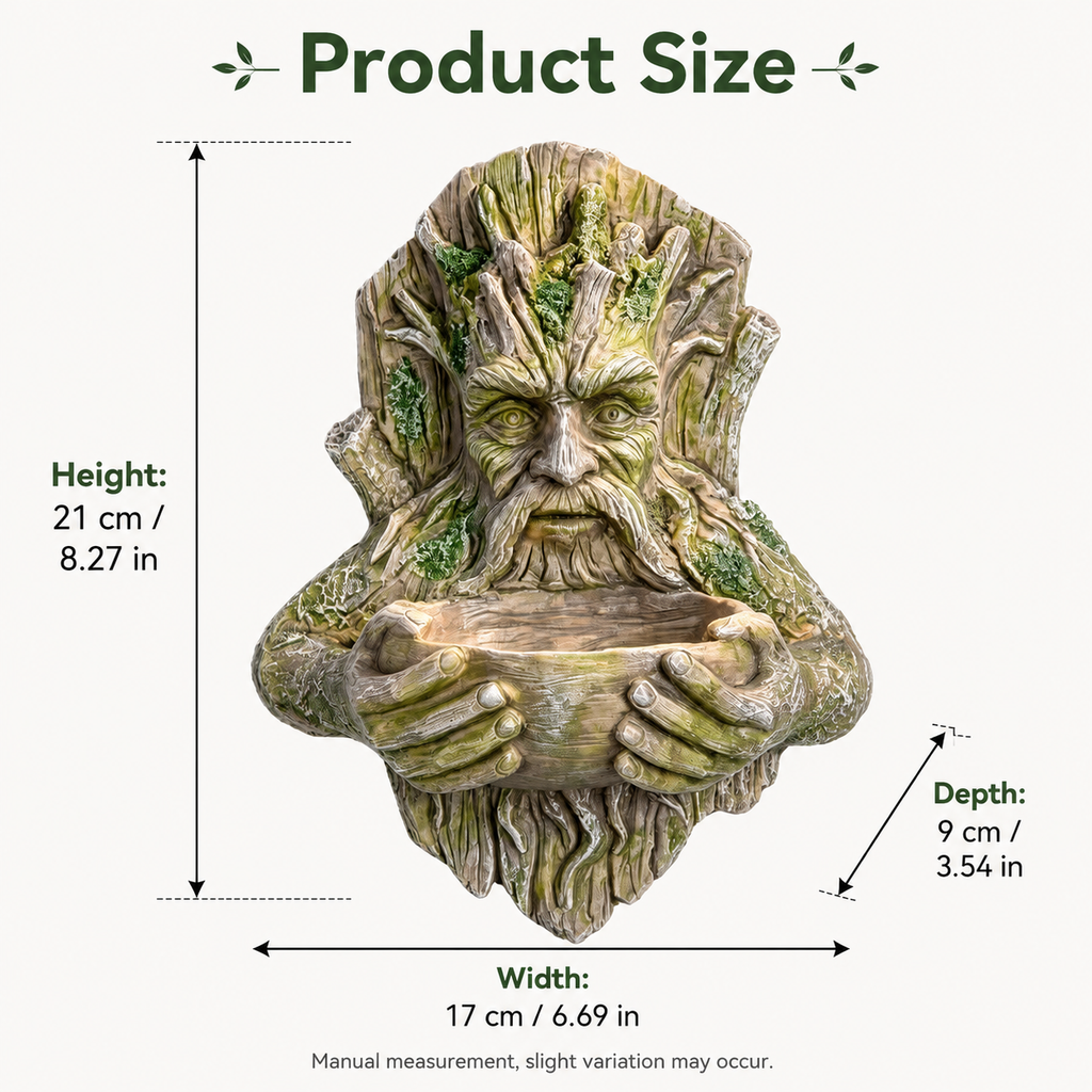 Resin Tree Face Bird Feeder