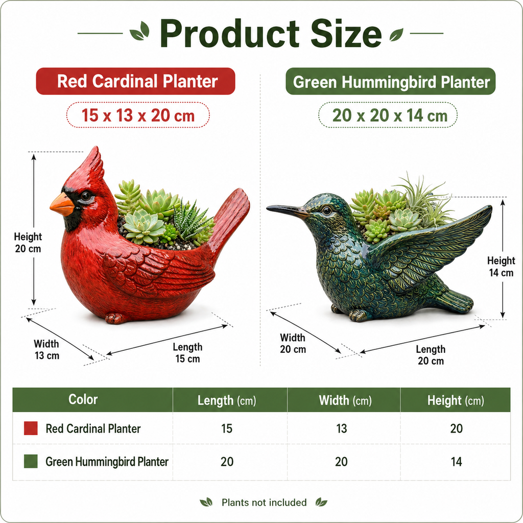 Ceramic Bird Succulent Planter