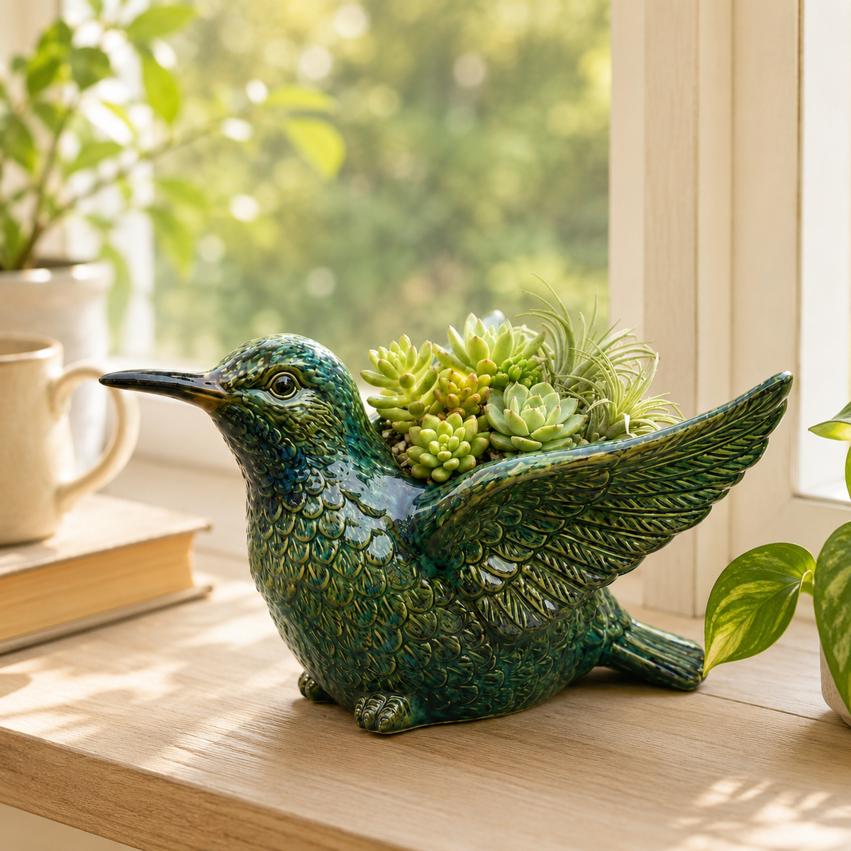 Ceramic Bird Succulent Planter