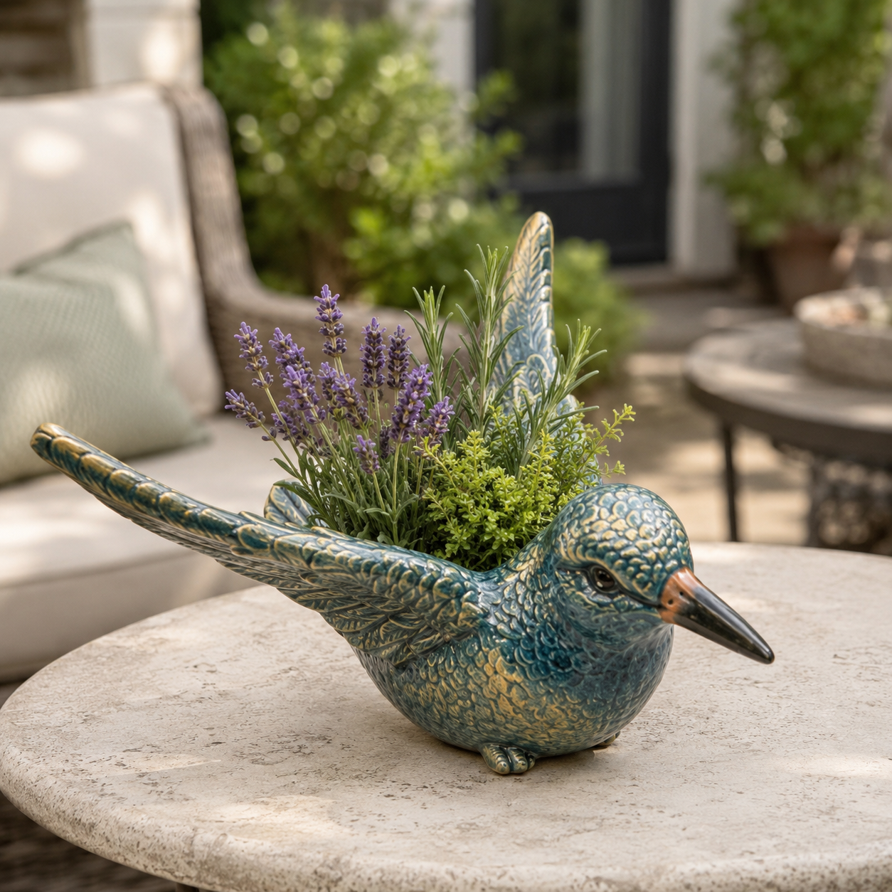 Ceramic Bird Succulent Planter