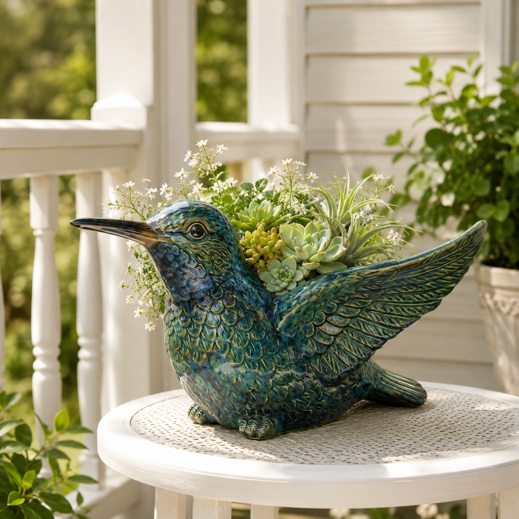 Ceramic Bird Succulent Planter