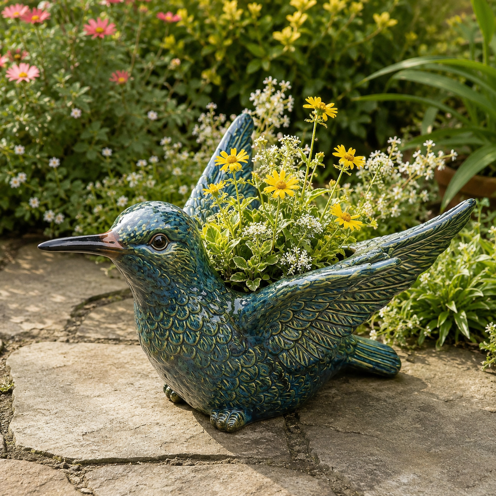 Ceramic Bird Succulent Planter