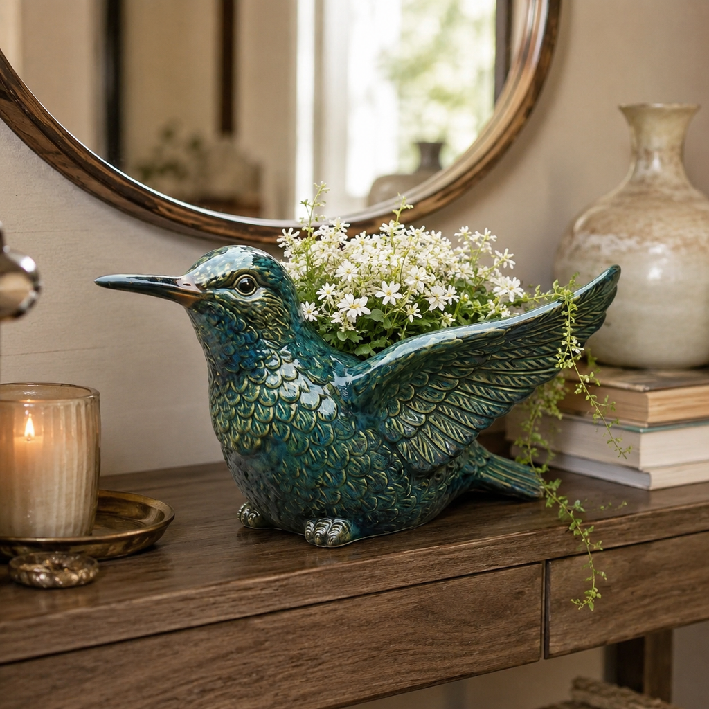 Ceramic Bird Succulent Planter