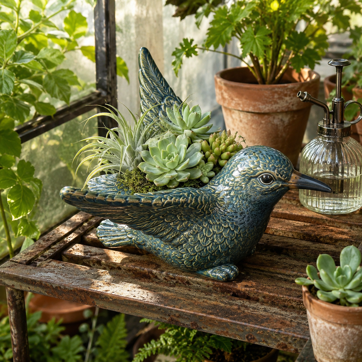 Ceramic Bird Succulent Planter