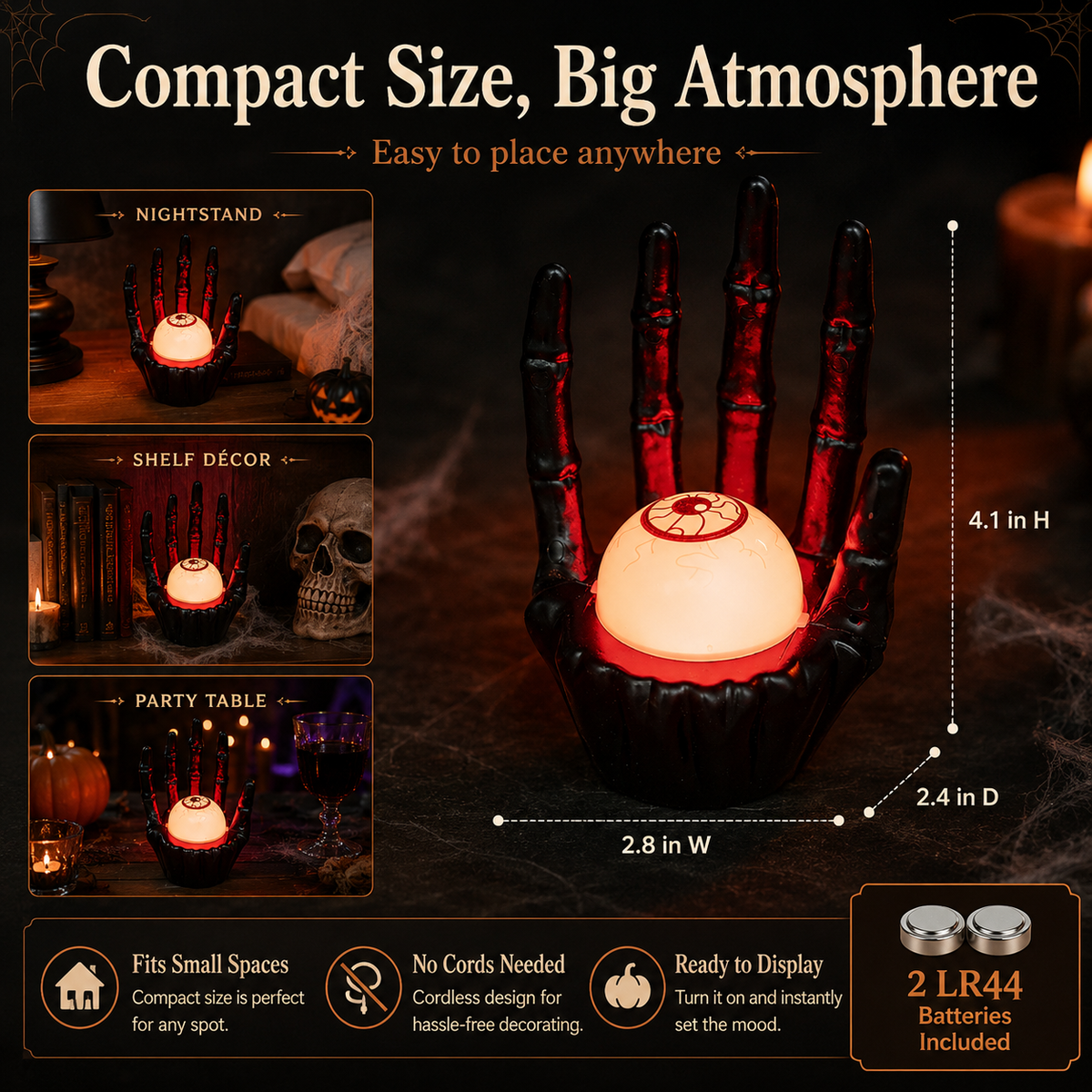 LED Haunted Hand Night Light
