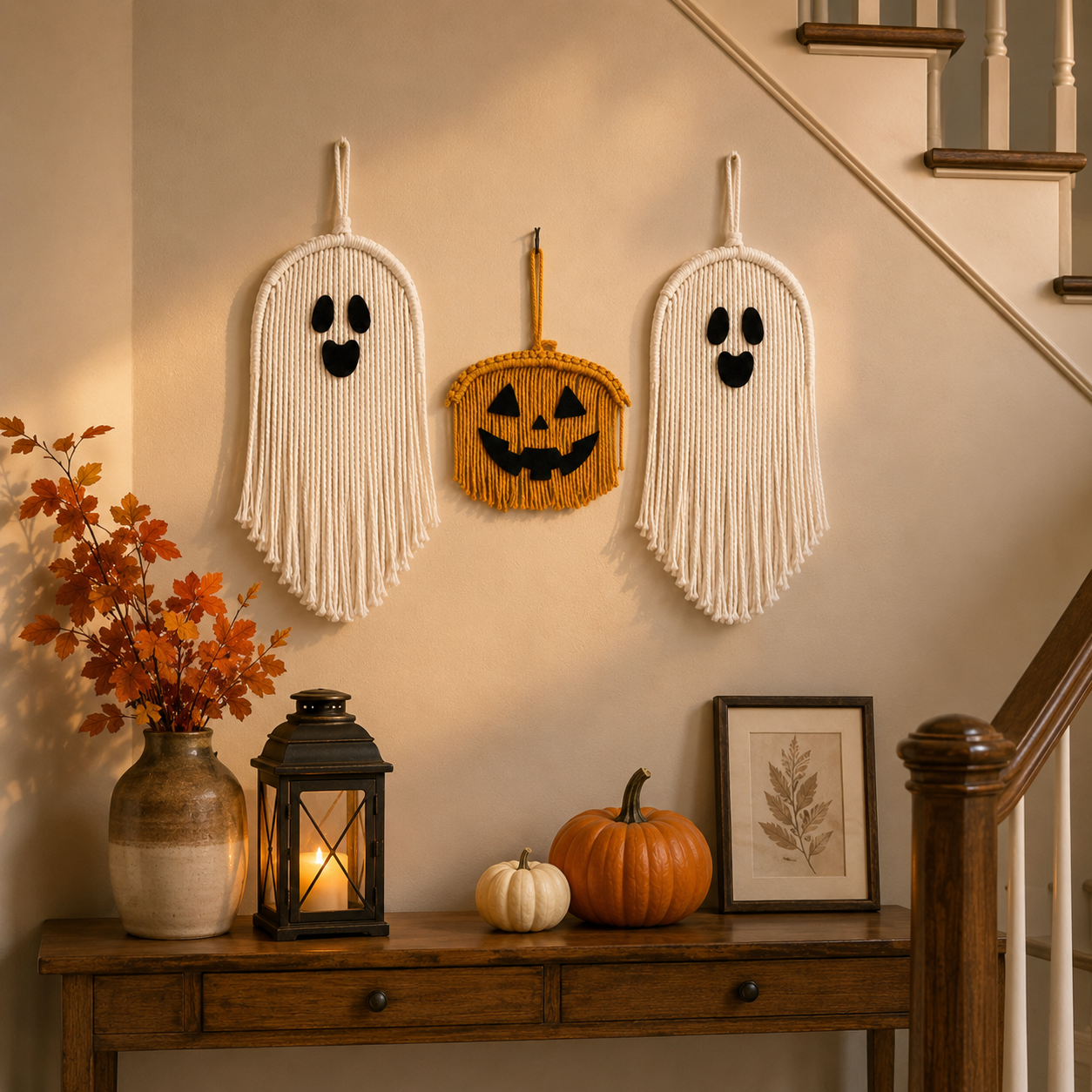 Halloween Macrame Wall Decor Set