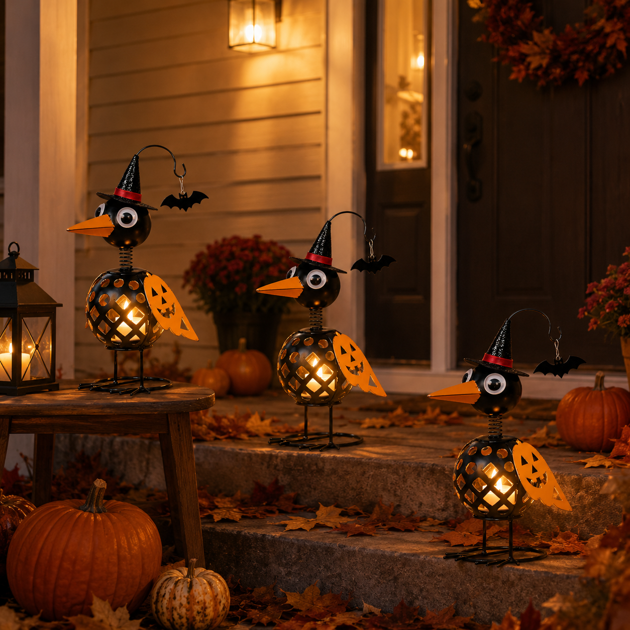 Halloween Crow Lantern Decor 🐦‍⬛🎃