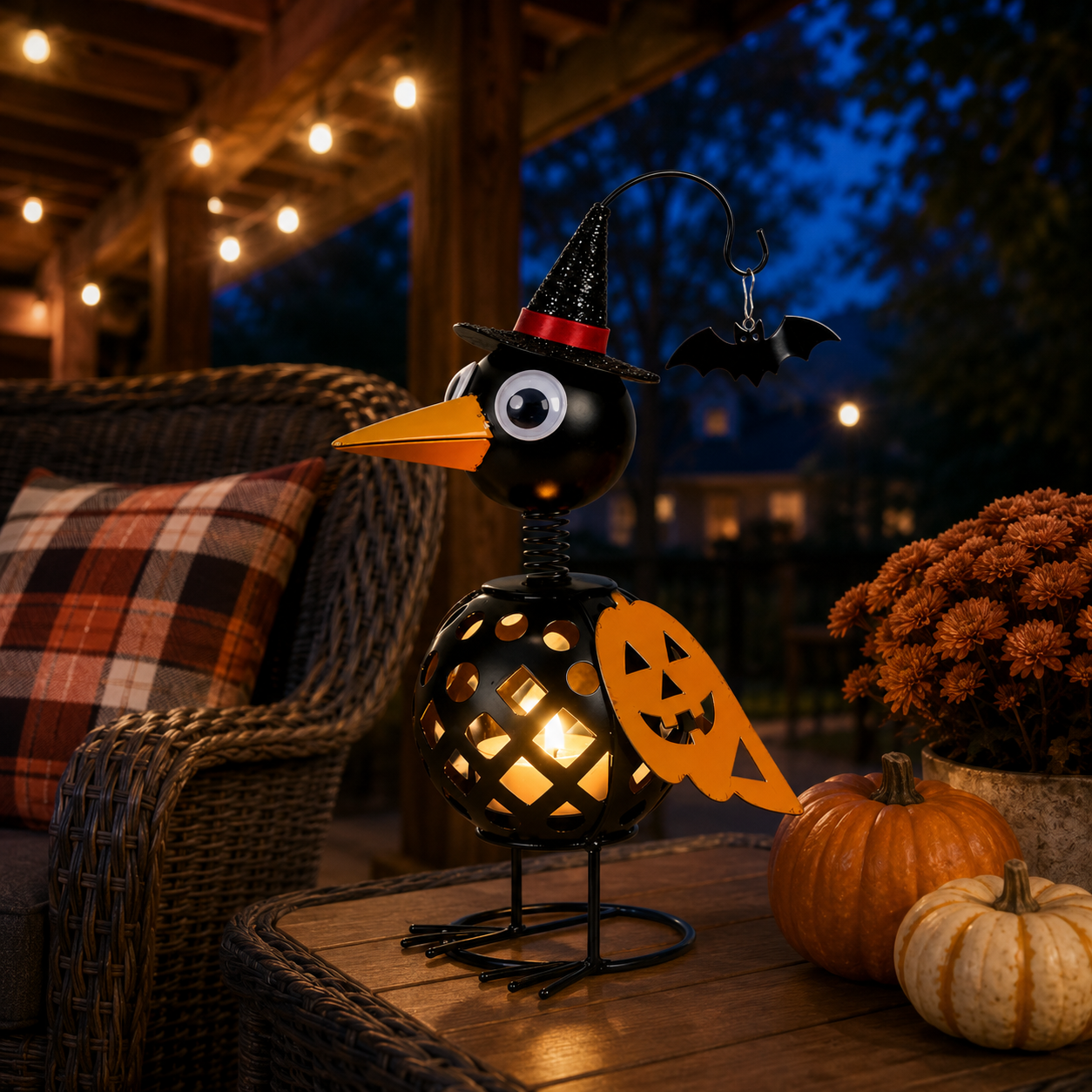 Halloween Crow Lantern Decor 🐦‍⬛🎃