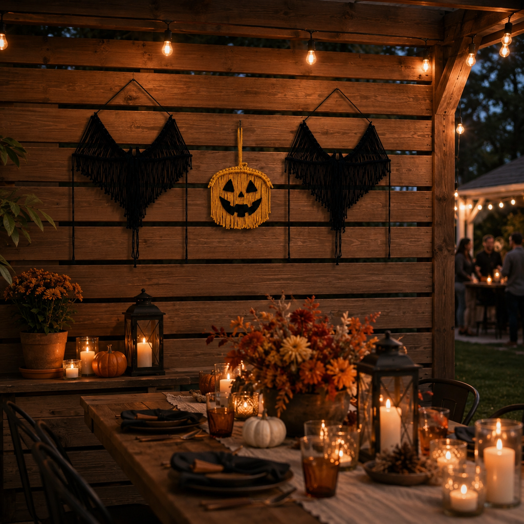 Halloween Macrame Wall Decor Set