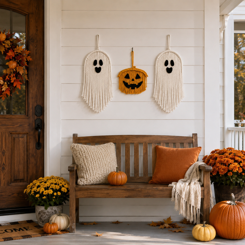 Halloween Macrame Wall Decor Set