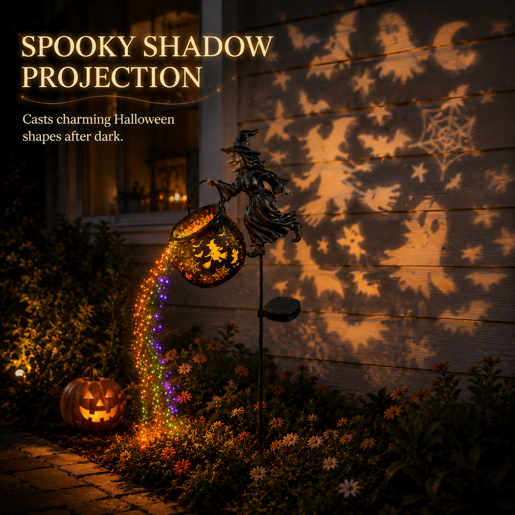🧙‍♀️Halloween Early Bird Special Sale 49% OFF-Halloween Witch Cauldron Garden Light