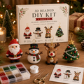 🧘 Relaxing & Beginner-Friendly-💎4-Piece 3D Beaded Christmas Ornament DIY Kit (❤As Seen in the Video)