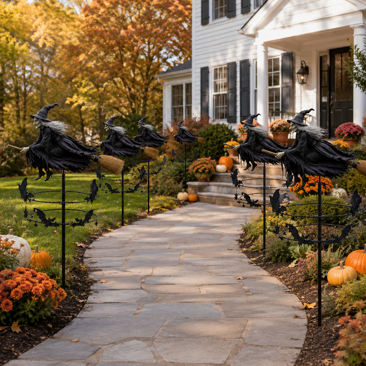 Halloween Witch Garden Stake Decor