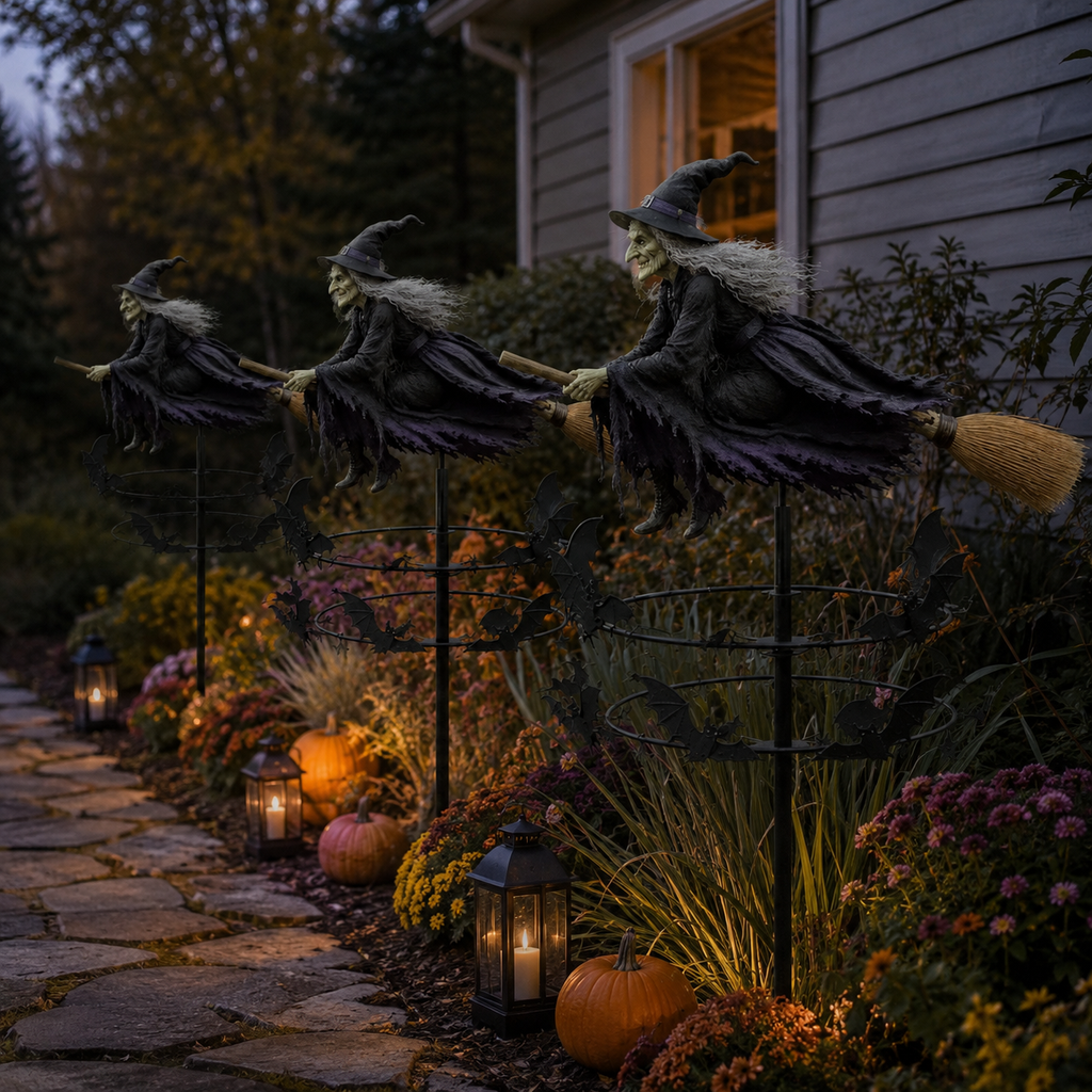 Halloween Witch Garden Stake Decor