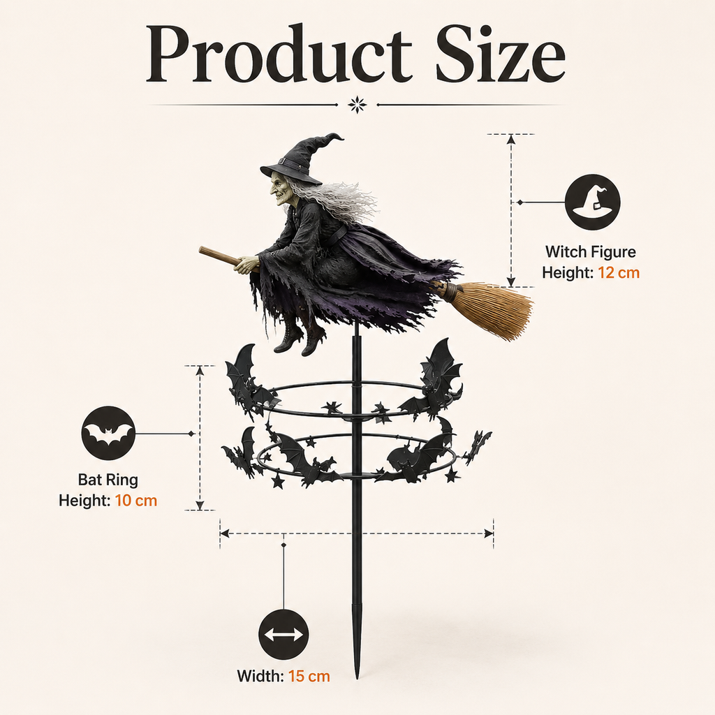 Halloween Witch Garden Stake Decor