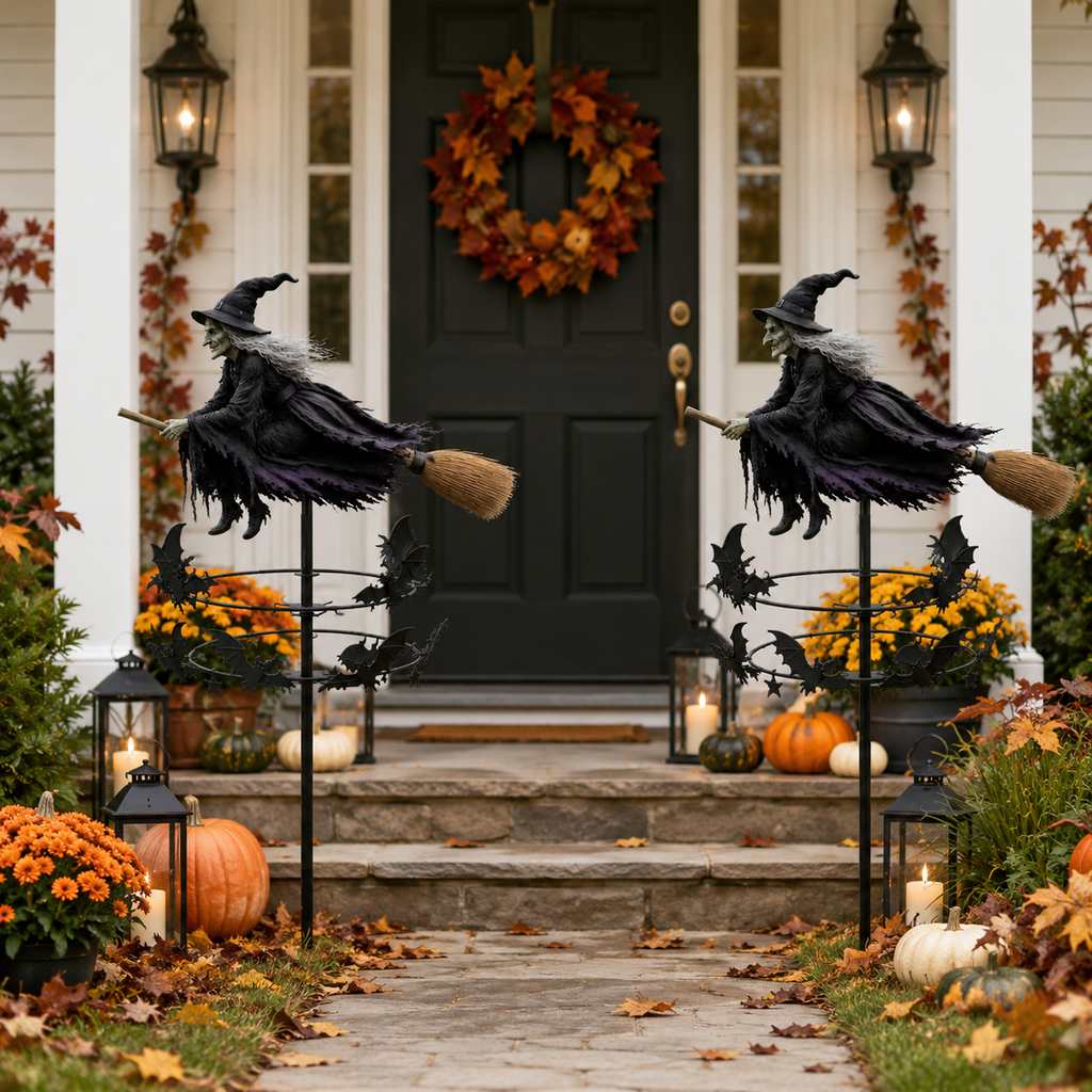 Halloween Witch Garden Stake Decor