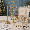 DIY Crystal Christmas Wind Chime Kit – Handmade Holiday Hanging Decoration