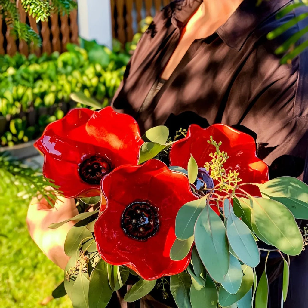 🔥2026 Mother's Day Gifts 50% Off🔥Handmade Metal Flower Garden Stake🐦