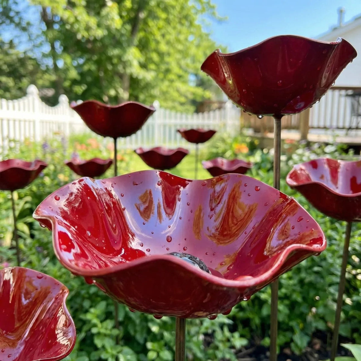 🔥2026 Mother's Day Gifts 50% Off🔥Handmade Metal Flower Garden Stake🐦