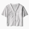Gentle White Christian Crochet Button Down Cardigan