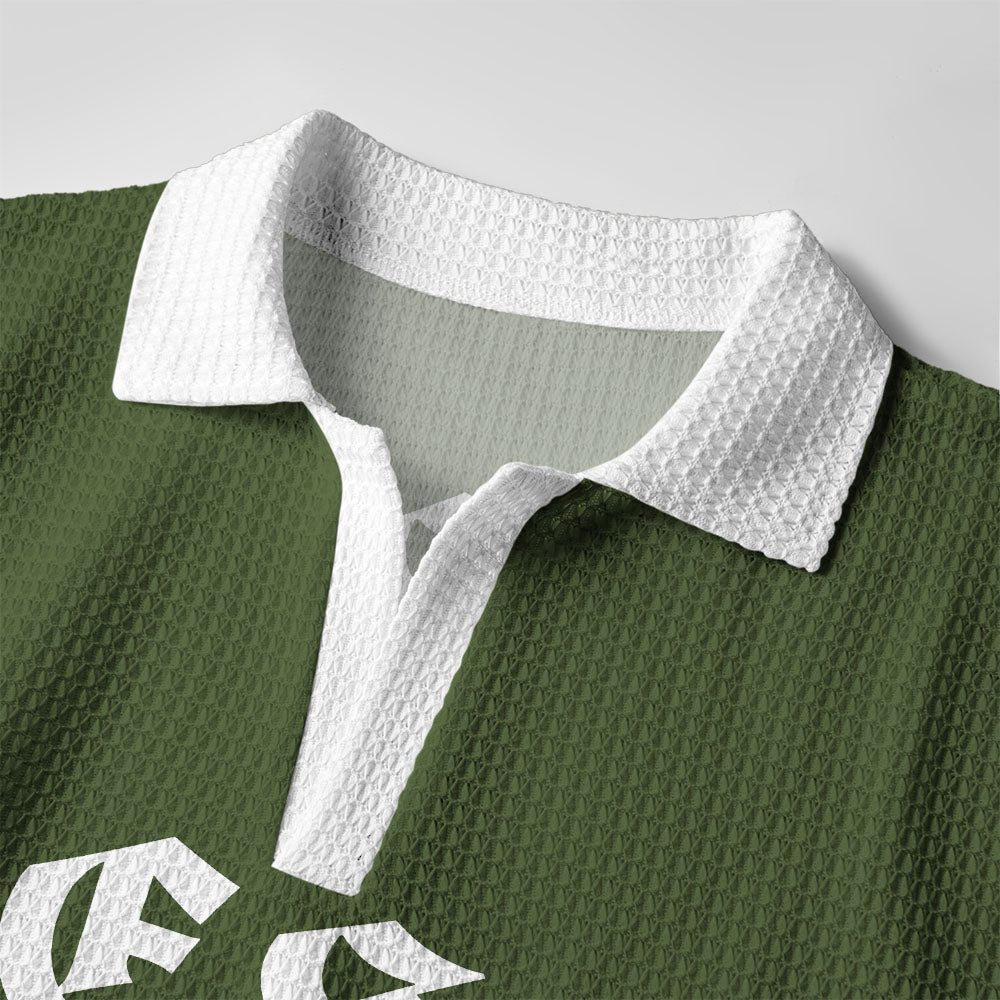 Jesus The Ultimate Deadlifter Christian Athleisure Crochet Polo Shirt