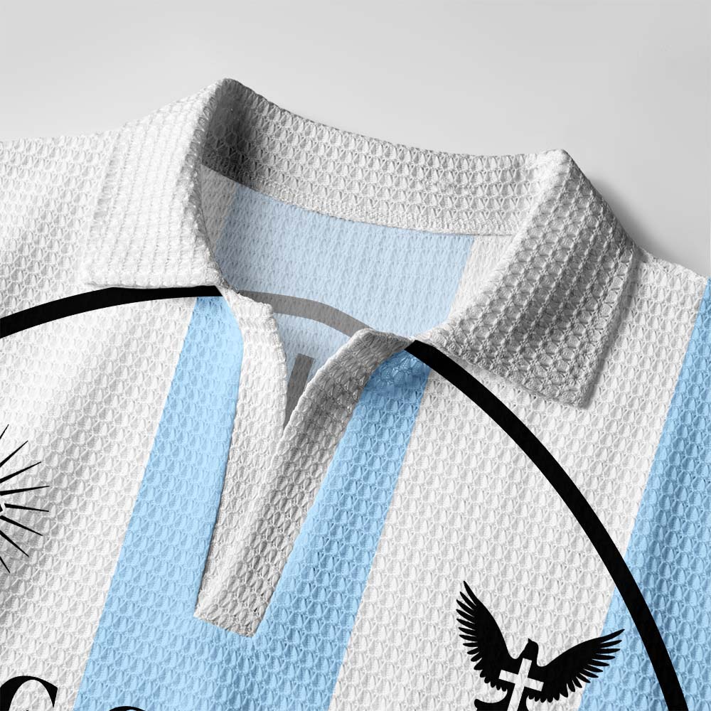 King Of Kings Christian Athleisure Crochet Polo Shirt