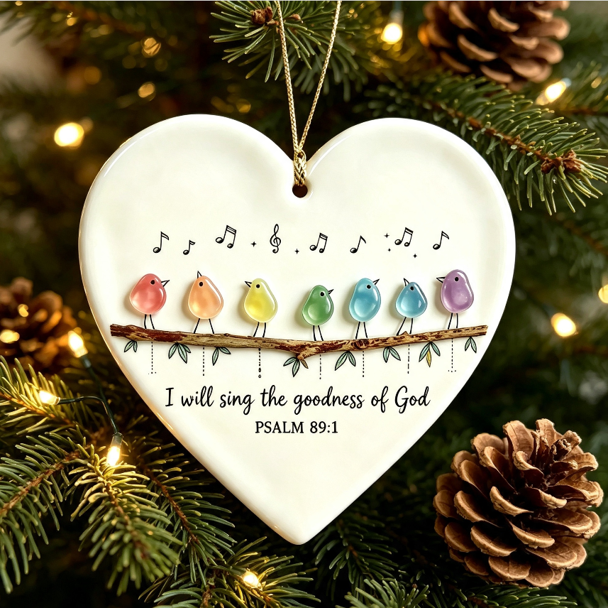 🎁Christian Sea Glass Bird Keepsake Gift