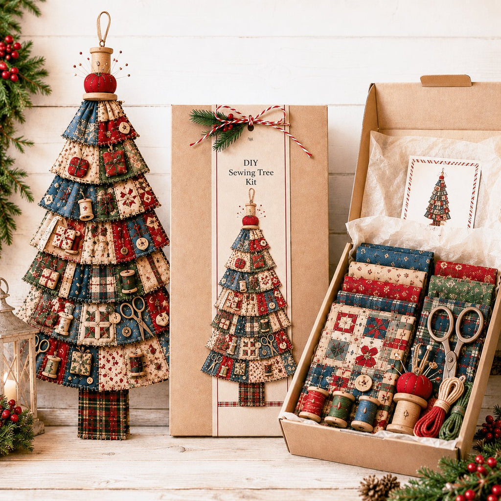Beginner-Friendly DIY Oversized Patchwork Christmas Tree Door Hanging Kit | Complete Kit with All Tools & Step-by-Step Guide Included