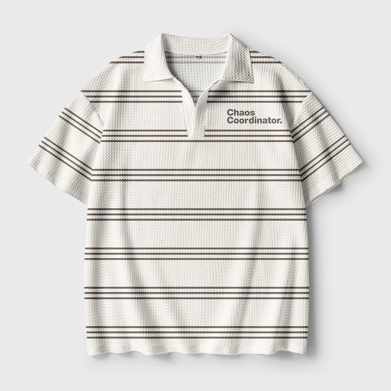 Chaos Coordinator Geek Crochet Polo Shirt