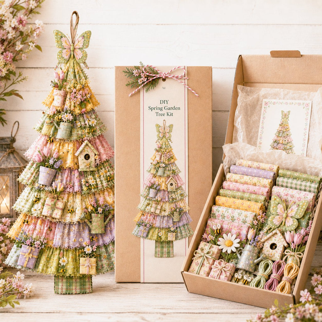 Beginner-Friendly DIY Oversized Patchwork Christmas Tree Door Hanging Kit | Complete Kit with All Tools & Step-by-Step Guide Included
