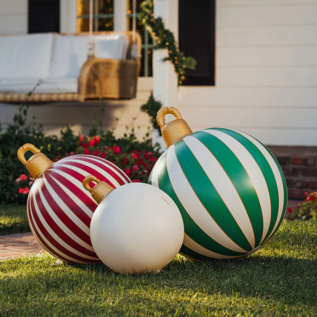 Inflatable Giant Christmas Ornament Ball Set (3 Pack)