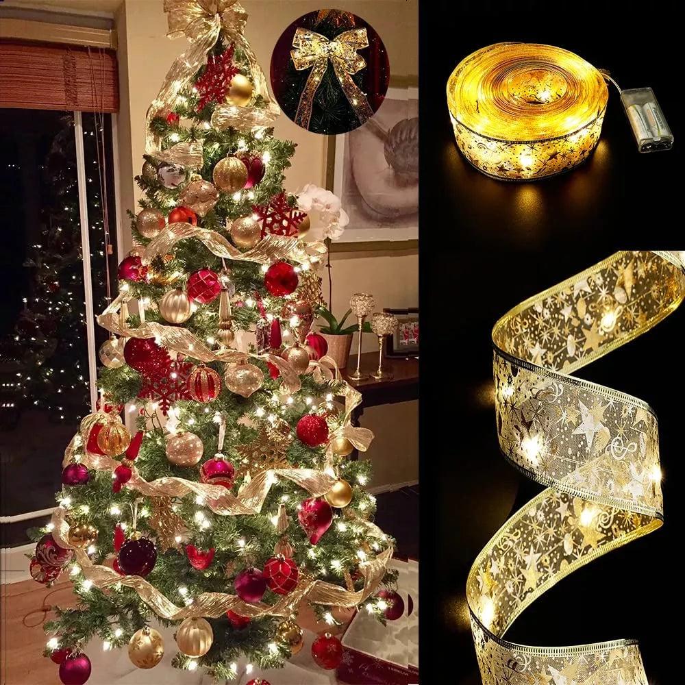 CLEARANCE SALE CHRISTMAS RIBBON FAIRY LIGHTS