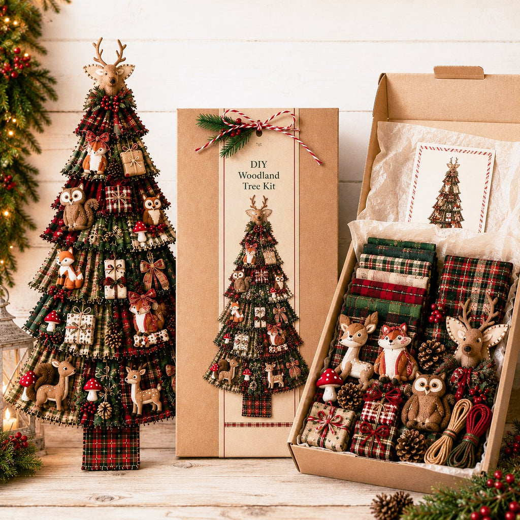Beginner-Friendly DIY Oversized Patchwork Christmas Tree Door Hanging Kit | Complete Kit with All Tools & Step-by-Step Guide Included