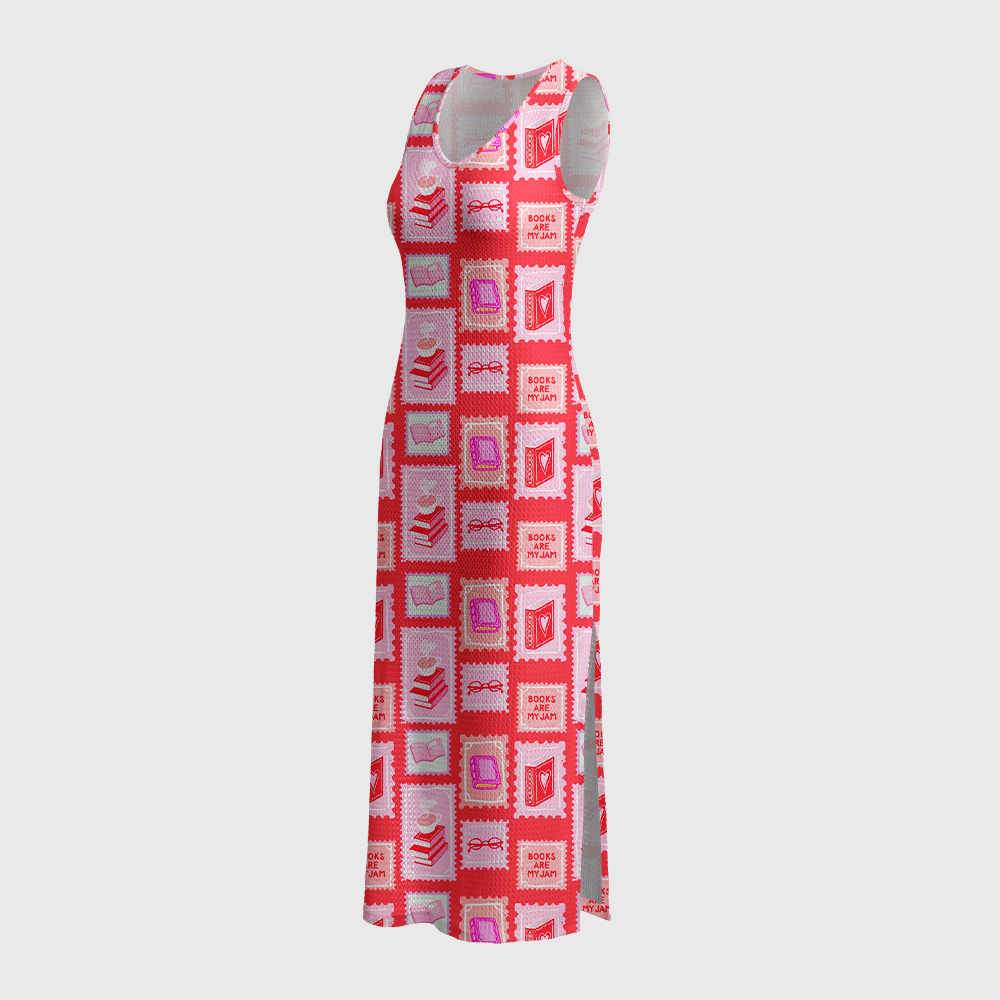 Pagewings Books Are My Jam Crochet Maxi Dress