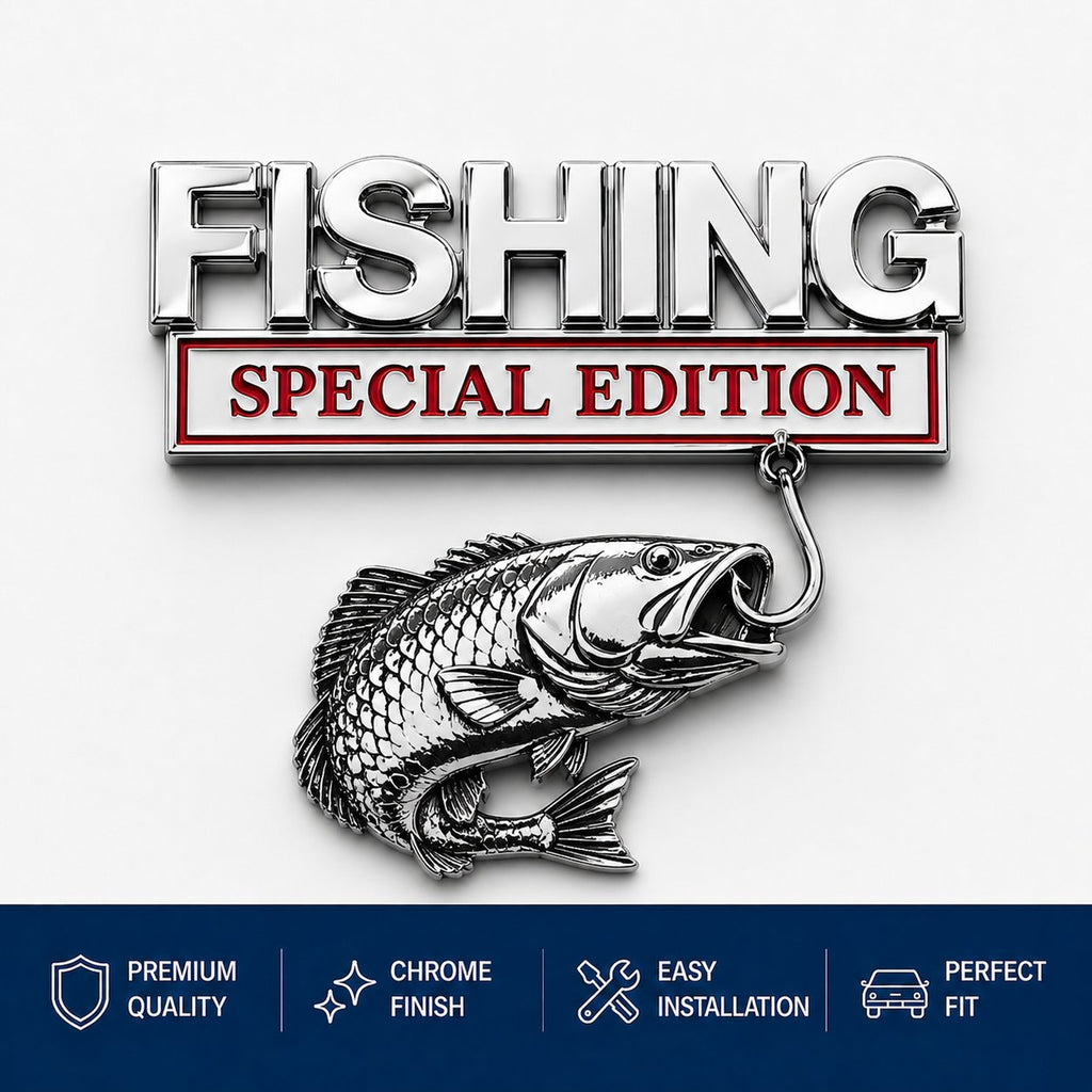 🔥LAST DAY 49% OFF- 🎣 Fishing Special Edition Premium 3D Metal Vehicle Emblem Badge