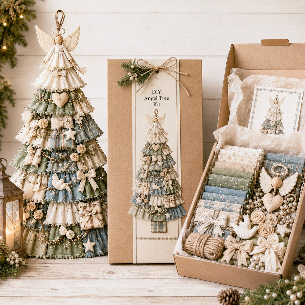 Beginner-Friendly DIY Oversized Patchwork Christmas Tree Door Hanging Kit | Complete Kit with All Tools & Step-by-Step Guide Included