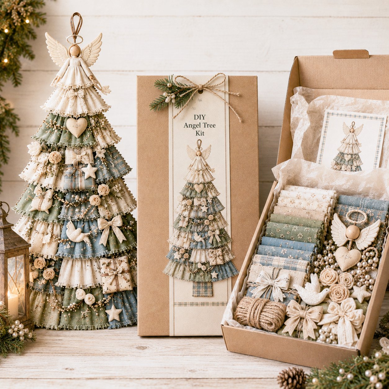 Beginner-Friendly DIY Oversized Patchwork Christmas Tree Door Hanging Kit | Complete Kit with All Tools & Step-by-Step Guide Included