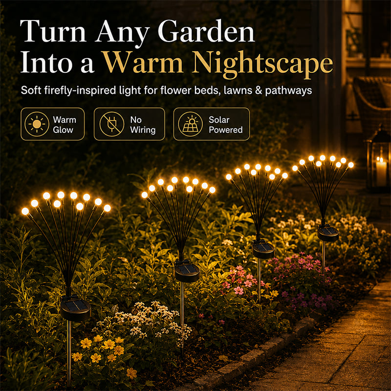 💥BUY 1 GET 1 FREE (2 PCS)🔥 Solar Firefly Garden Stake Lights