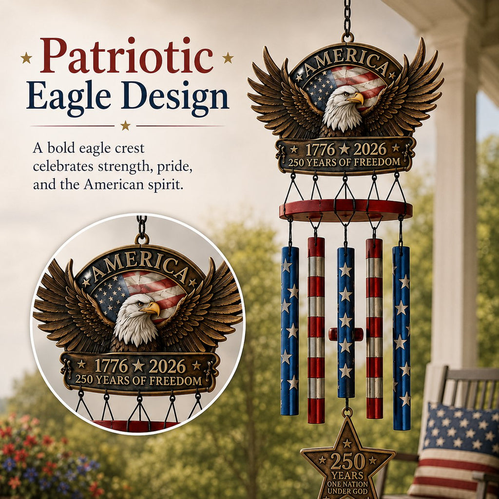 250 Years of Freedom  Commemorate Wind Chime